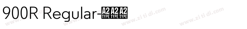 900R Regular字体转换 900R Regular字体转换